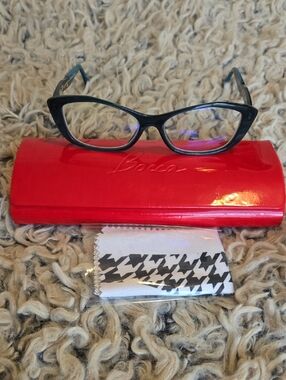 Bocca Women's OOAK Sexy 4 Dark Teal & Tortoiseshell Glasses with High Heel Tips